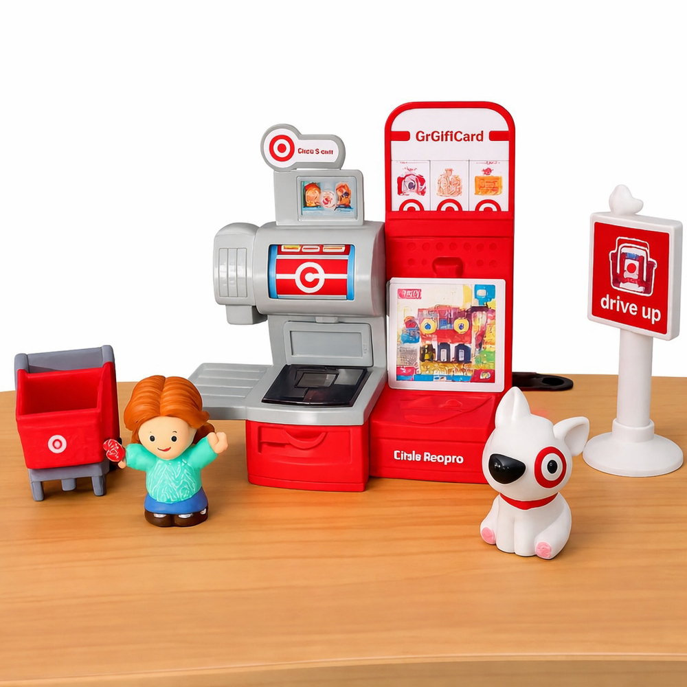 Little People Target Checkout Playset‎ + Bullseye Dog
